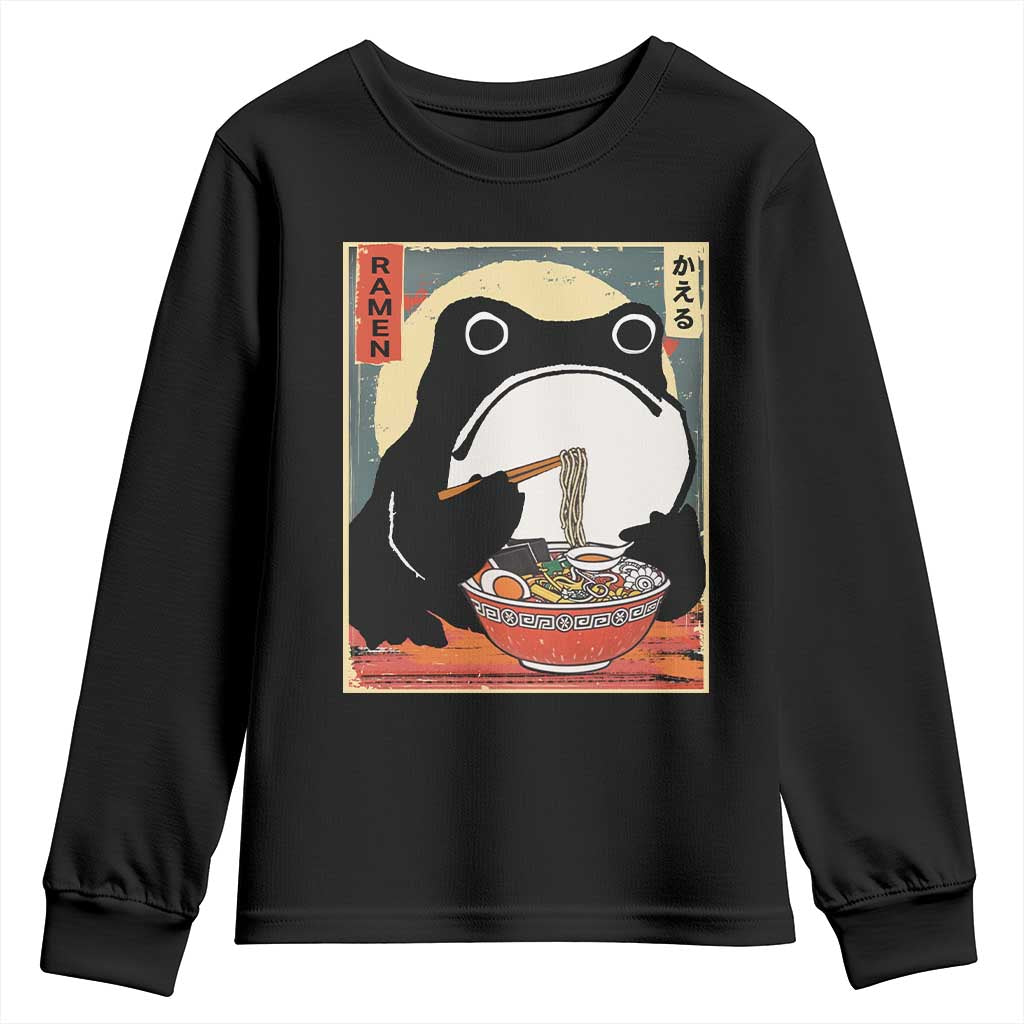 Funny Frog Ramen Japanese Kawaii Anime Youth Sweatshirt
