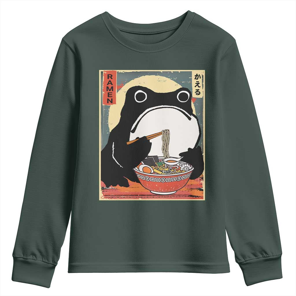 Funny Frog Ramen Japanese Kawaii Anime Youth Sweatshirt