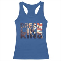 Dream Like King Dr. Martin Luther King Racerback Tank Top MLK Day Vintage American Flag