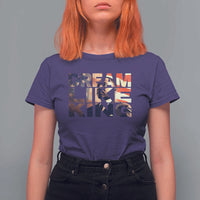 Dream Like King Dr. Martin Luther King T Shirt For Women MLK Day Vintage American Flag