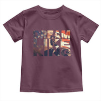 Dream Like King Dr. Martin Luther King Toddler T Shirt MLK Day Vintage American Flag