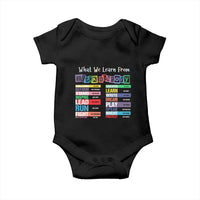 What We Learn From Black History Baby Onesie African American Pride