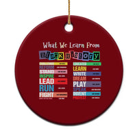 What We Learn From Black History Ceramic Ornament African American Pride