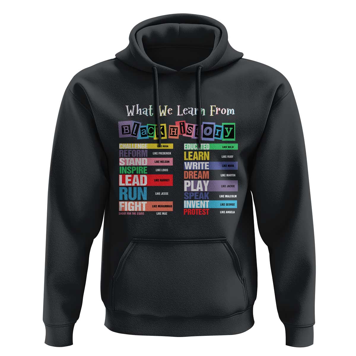 What We Learn From Black History Hoodie African American Pride