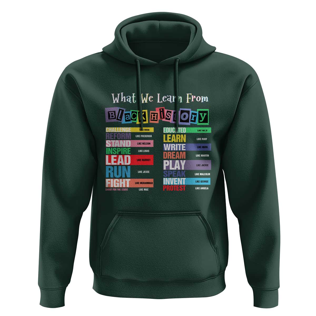 What We Learn From Black History Hoodie African American Pride