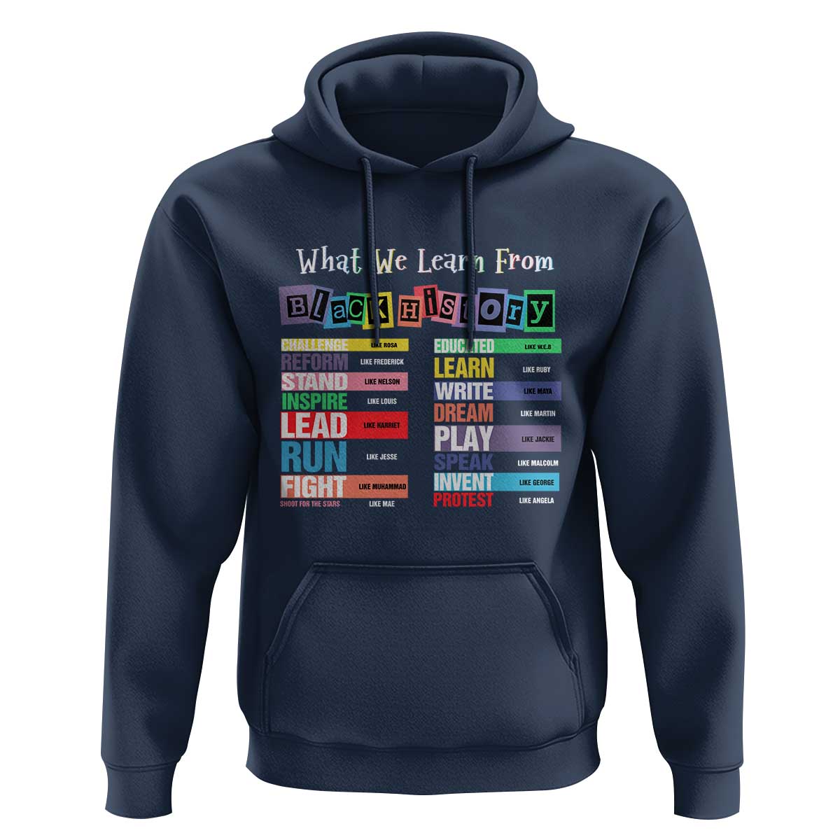 What We Learn From Black History Hoodie African American Pride