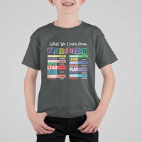 What We Learn From Black History T Shirt For Kid African American Pride