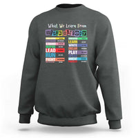 What We Learn From Black History Sweatshirt African American Pride