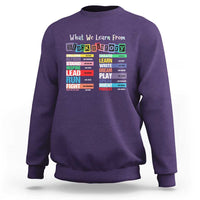 What We Learn From Black History Sweatshirt African American Pride
