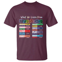 What We Learn From Black History T Shirt African American Pride
