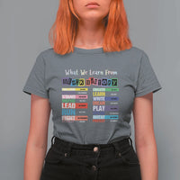 What We Learn From Black History T Shirt For Women African American Pride