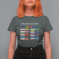 What We Learn From Black History T Shirt For Women African American Pride