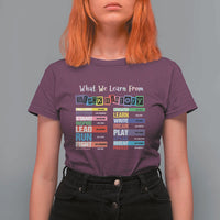 What We Learn From Black History T Shirt For Women African American Pride