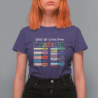 What We Learn From Black History T Shirt For Women African American Pride