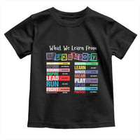 What We Learn From Black History Toddler T Shirt African American Pride