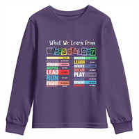 What We Learn From Black History Youth Sweatshirt African American Pride