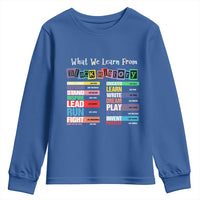 What We Learn From Black History Youth Sweatshirt African American Pride