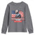 MLK Day The Time Is Always Right To Do What Is Right Youth Sweatshirt Martin Luther King American Flag Black History Month