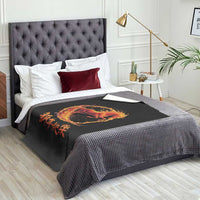 Year of The Fire Horse 2026 Throw Blanket Chinese Zodiac Lunar New Year - Wonder Print Shop
