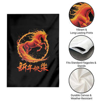 Year of The Fire Horse 2026 Garden Flag Chinese Zodiac Lunar New Year - Wonder Print Shop