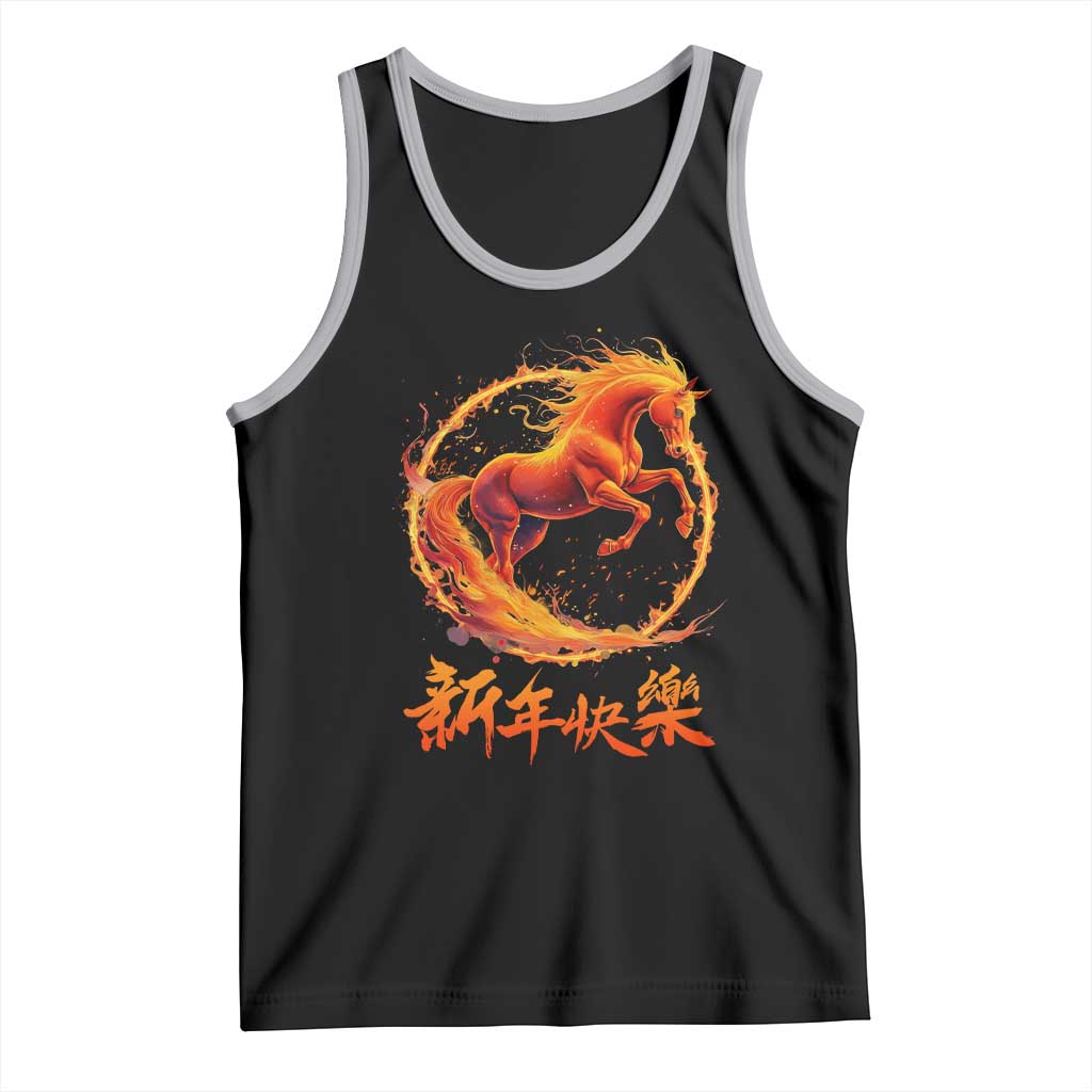 Year of The Fire Horse 2026 Tank Top Chinese Zodiac Lunar New Year - Wonder Print Shop