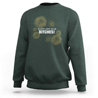 Funny Happy New Year Bitches Sweatshirt NYE Party Fireworks - Wonder Print Shop