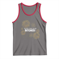 Funny Happy New Year Bitches Tank Top NYE Party Fireworks - Wonder Print Shop