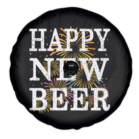 Funny Happy New Beer New Year Spare Tire Cover NYE Party Beer Lover Firework - Wonder Print Shop