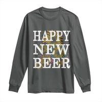 Funny Happy New Beer New Year Long Sleeve Shirt NYE Party Beer Lover Firework - Wonder Print Shop
