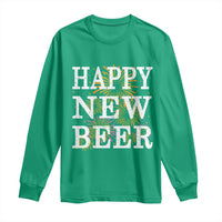 Funny Happy New Beer New Year Long Sleeve Shirt NYE Party Beer Lover Firework - Wonder Print Shop
