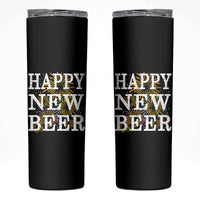 Funny Happy New Beer New Year Skinny Tumbler NYE Party Beer Lover Firework - Wonder Print Shop