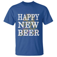 Funny Happy New Beer New Year T Shirt NYE Party Beer Lover Firework - Wonder Print Shop