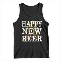 Funny Happy New Beer New Year Tank Top NYE Party Beer Lover Firework - Wonder Print Shop