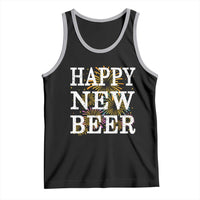 Funny Happy New Beer New Year Tank Top NYE Party Beer Lover Firework - Wonder Print Shop