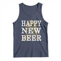 Funny Happy New Beer New Year Tank Top NYE Party Beer Lover Firework - Wonder Print Shop