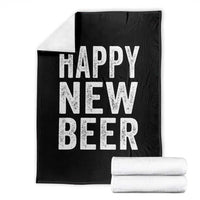Funny Happy New Beers New Year Throw Blanket NYE Party Beer Lover - Wonder Print Shop