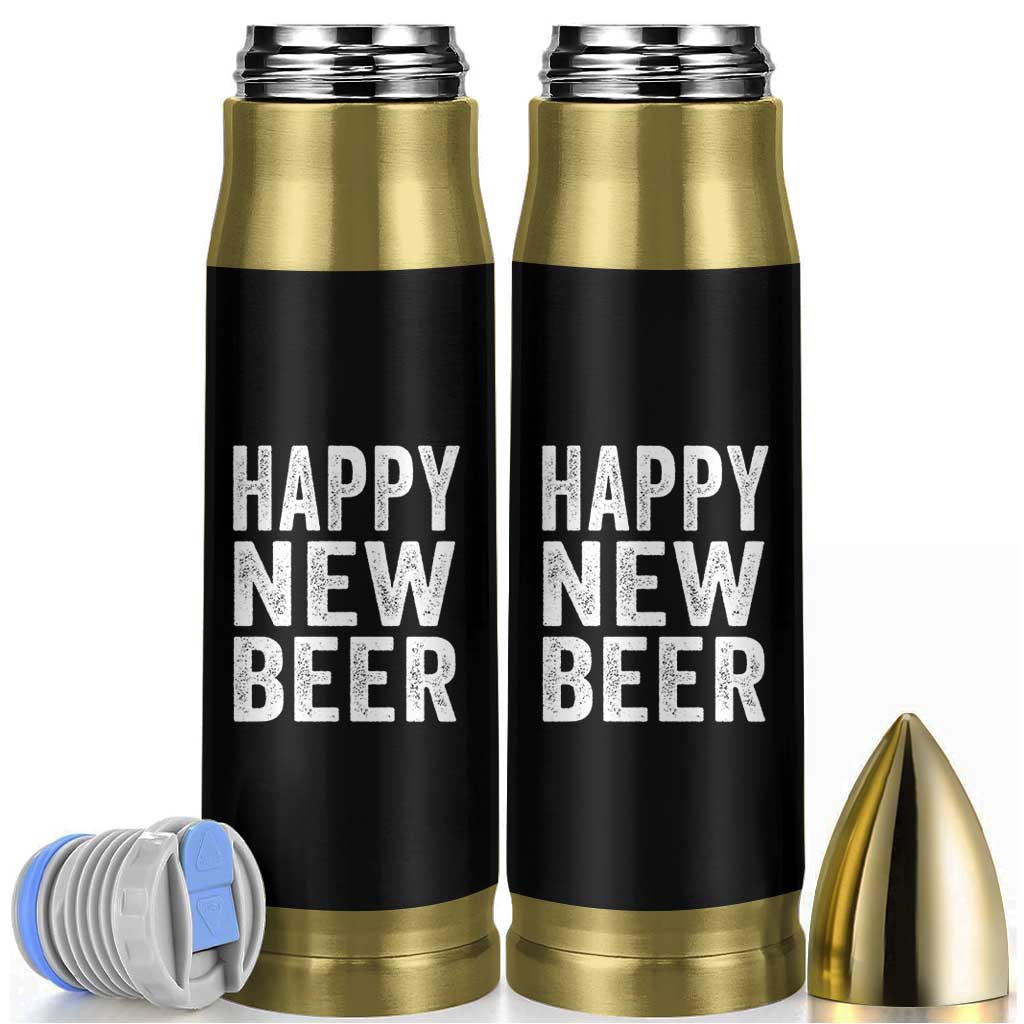 Funny Happy New Beers New Year Bullet Tumbler NYE Party Beer Lover - Wonder Print Shop