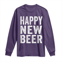 Funny Happy New Beers New Year Long Sleeve Shirt NYE Party Beer Lover - Wonder Print Shop