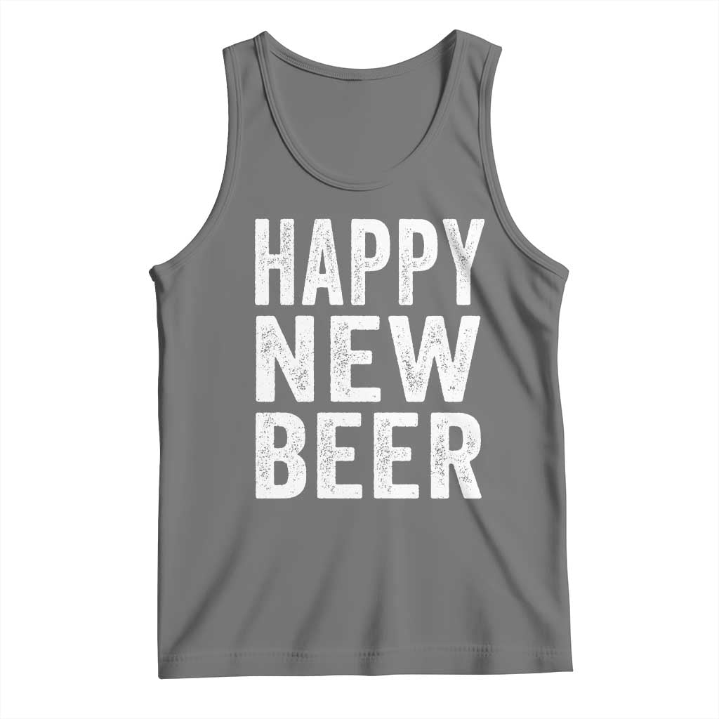 Funny Happy New Beers New Year Tank Top NYE Party Beer Lover - Wonder Print Shop