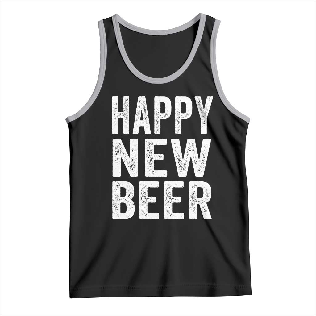 Funny Happy New Beers New Year Tank Top NYE Party Beer Lover - Wonder Print Shop