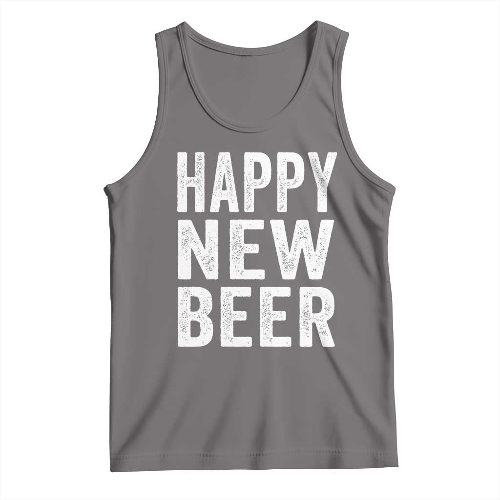 Funny Happy New Beers New Year Tank Top NYE Party Beer Lover - Wonder Print Shop