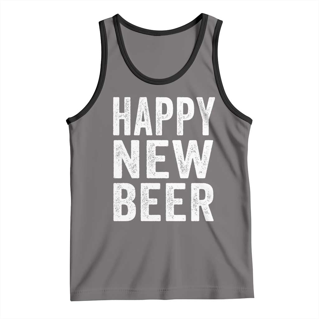 Funny Happy New Beers New Year Tank Top NYE Party Beer Lover - Wonder Print Shop