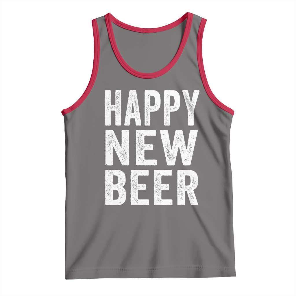 Funny Happy New Beers New Year Tank Top NYE Party Beer Lover - Wonder Print Shop