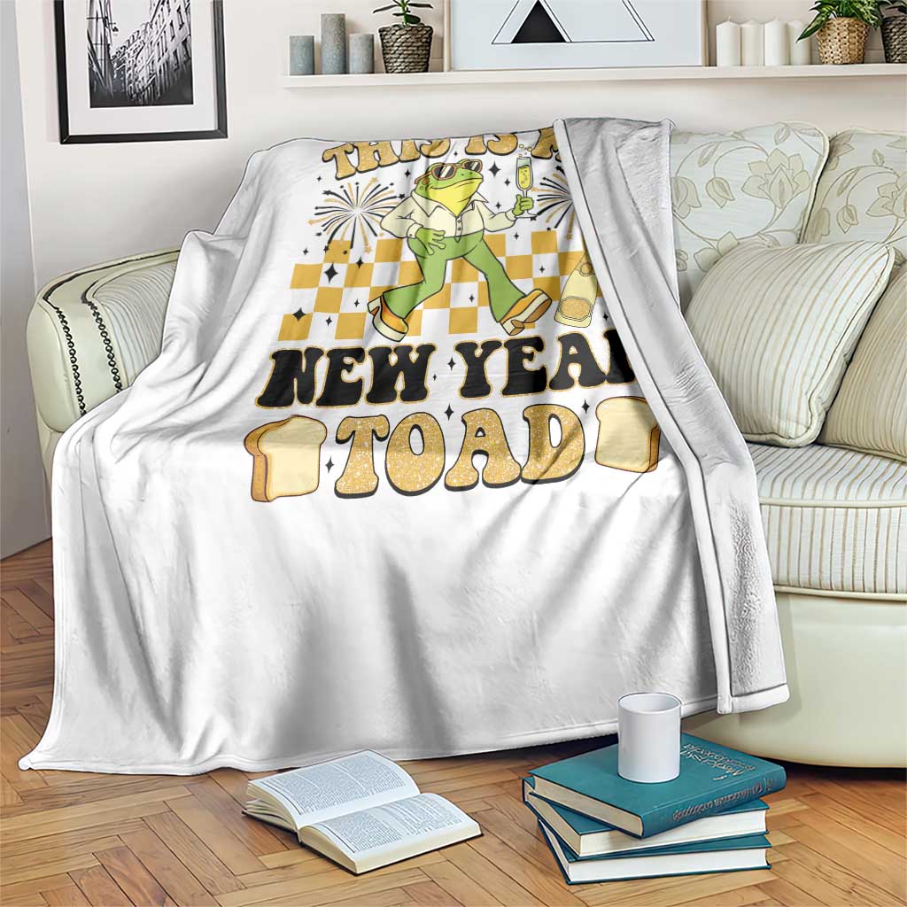 Funny New Years Eve Throw Blanket This Is My New Year Toad Frog Pun - Wonder Print Shop