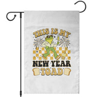 Funny New Years Eve Garden Flag This Is My New Year Toad Frog Pun - Wonder Print Shop