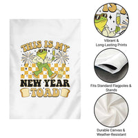 Funny New Years Eve Garden Flag This Is My New Year Toad Frog Pun - Wonder Print Shop