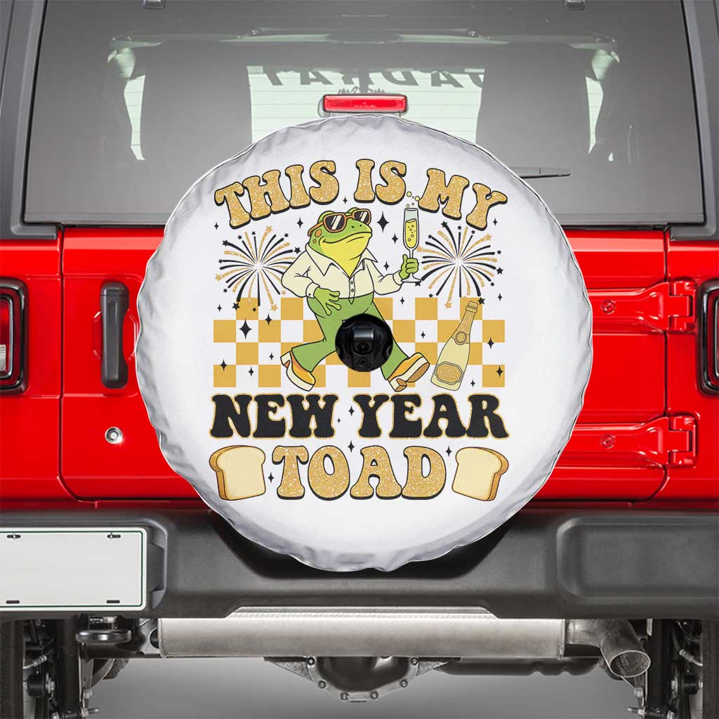 Funny New Years Eve Spare Tire Cover This Is My New Year Toad Frog Pun - Wonder Print Shop