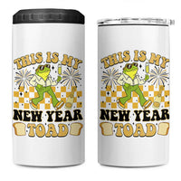 Funny New Years Eve 4 in 1 Can Cooler Tumbler This Is My New Year Toad Frog Pun - Wonder Print Shop