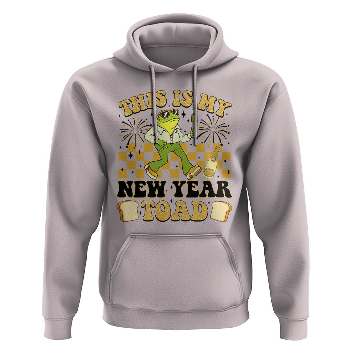Funny New Years Eve Hoodie This Is My New Year Toad Frog Pun - Wonder Print Shop