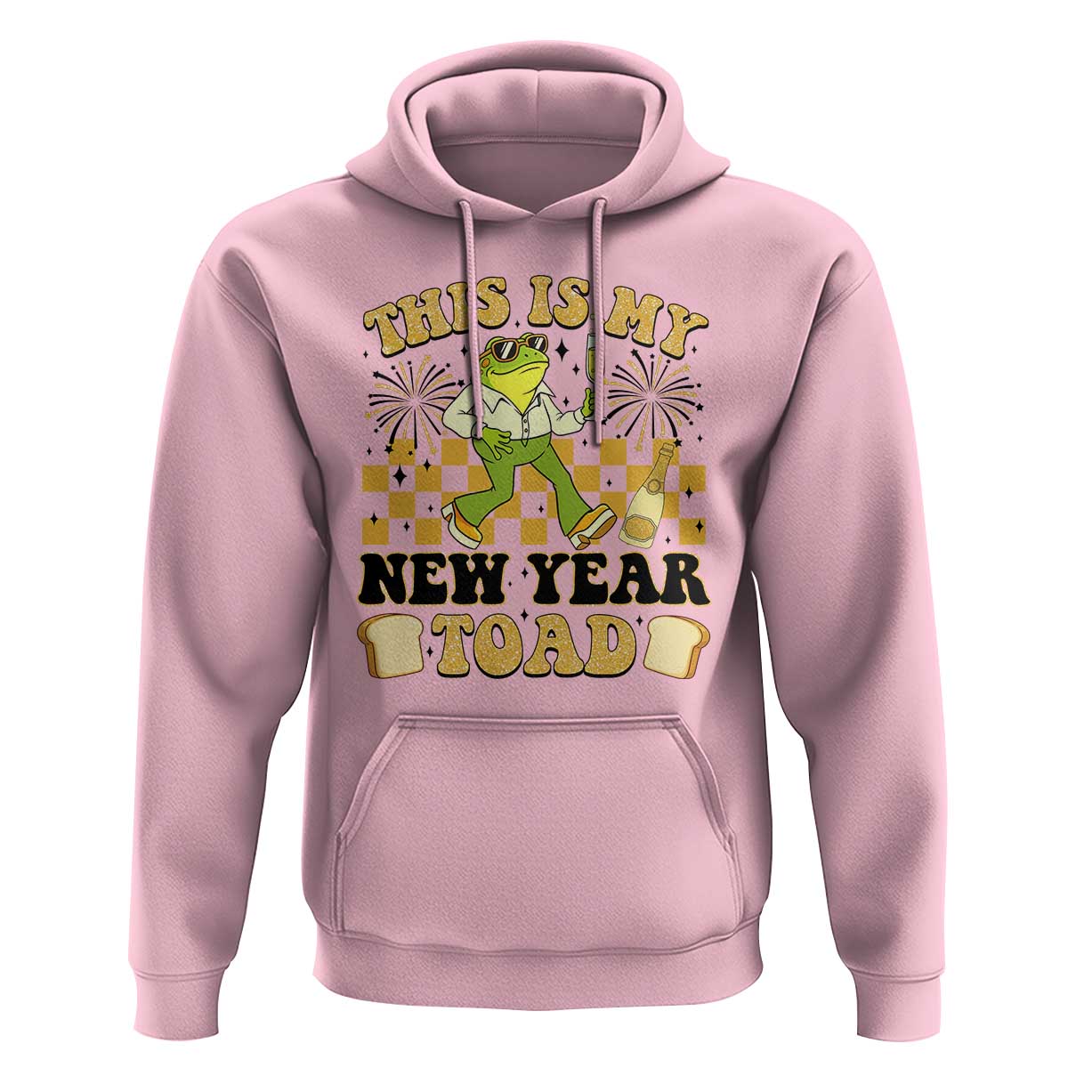 Funny New Years Eve Hoodie This Is My New Year Toad Frog Pun - Wonder Print Shop